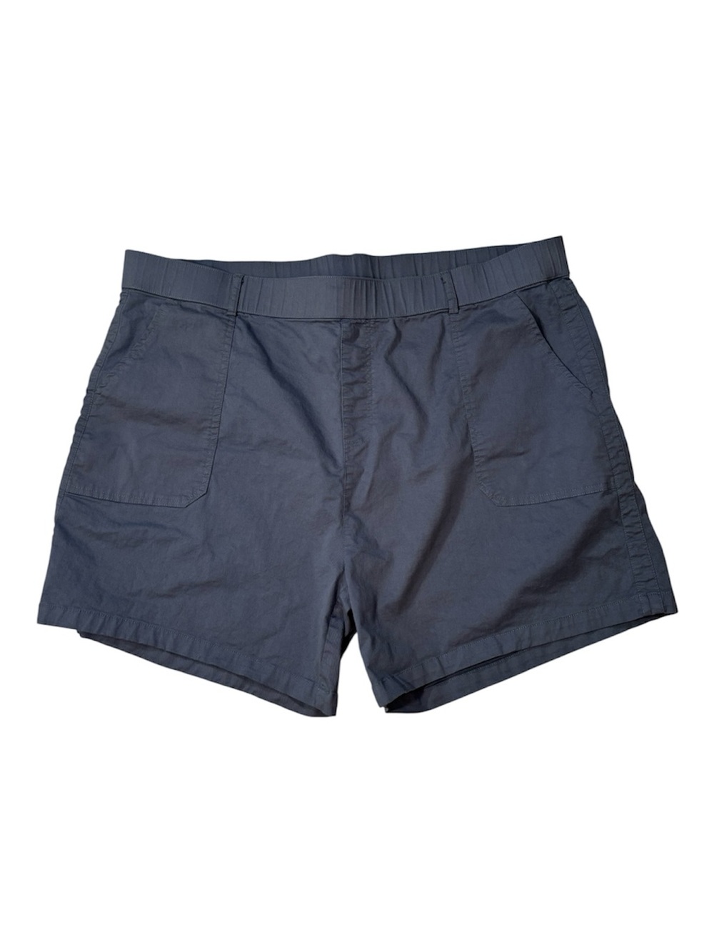 Amazon Essentials Shorts, Women's  Elastic-Waist, 4X, 4XL, Blue Gray Soft Chino